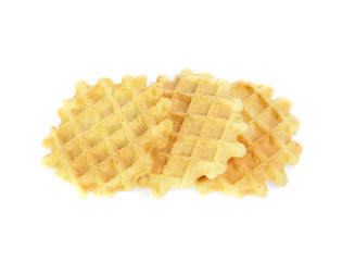 waffle isolated on white background