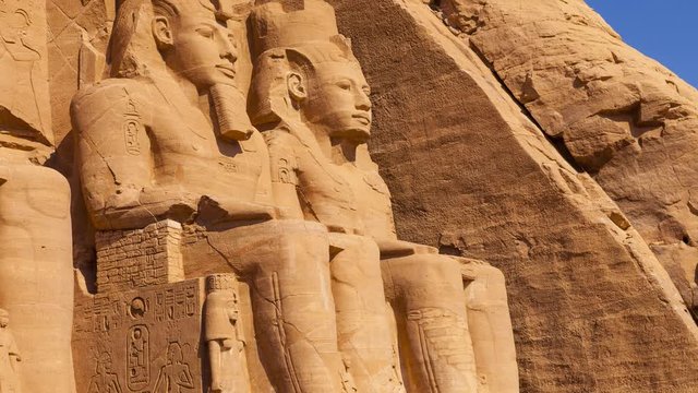 Gran Templo de Abu Simbel, Abu Simbel, Valle del Nilo, Egipto.