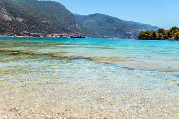Fototapeta premium Beautiful Bay mountain valleys above wide open sea