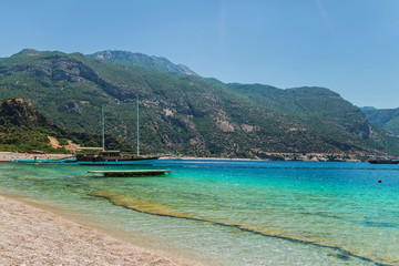 Fototapeta na wymiar Seascape island in Greece