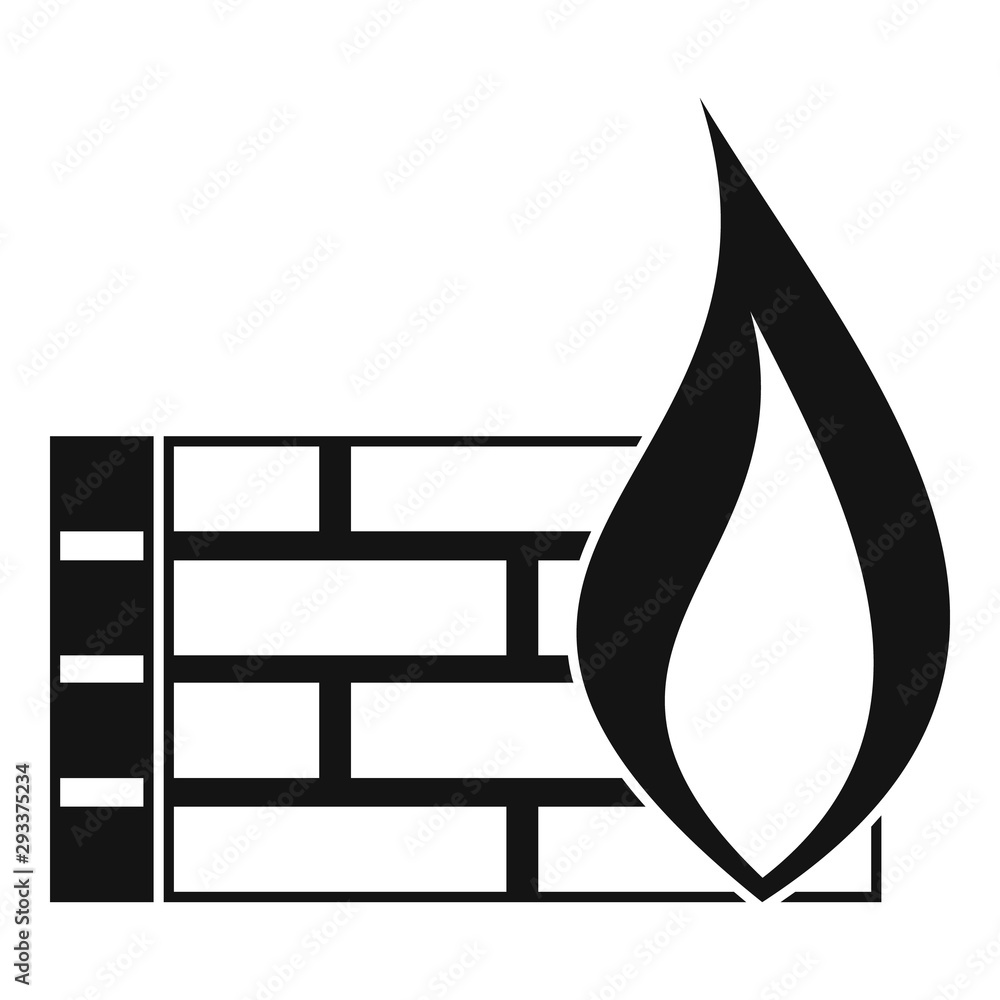 Poster modern safe firewall icon. simple illustration of modern safe firewall vector icon for web design is