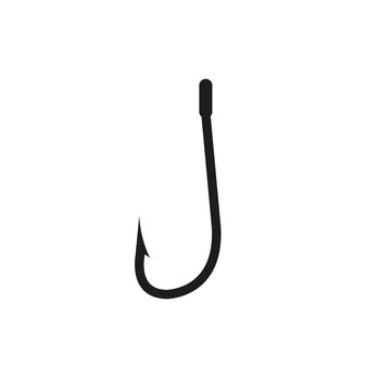 Fishing hook icon. Simple vector illustration