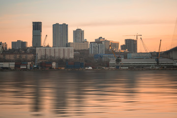 Cityscape overlooking the Golden horn Bay.