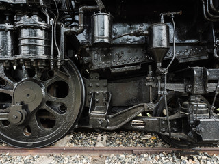 Fototapeta premium 機関車の車輪部分