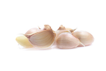 garlic isolated on white background