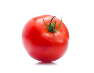 Tomato vegetables pile isolated on white background