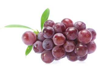 red grape  isolated on white