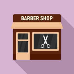 Barber shop icon. Flat illustration of barber shop vector icon for web design