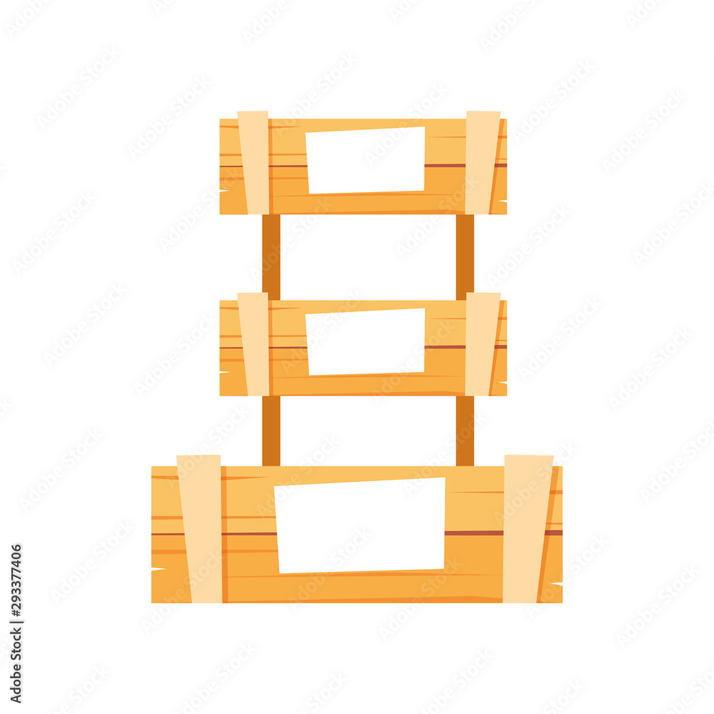 Poster isolated boxes icon vector design