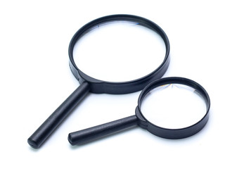 magnifying glass isolated on white