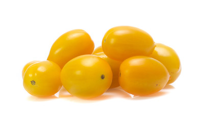 cherry tomatoes on white background