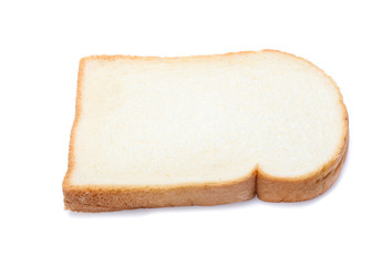 sliced bread isolated on white background