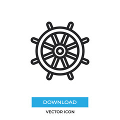 Helm vector icon, simple sign for web site and mobile app.