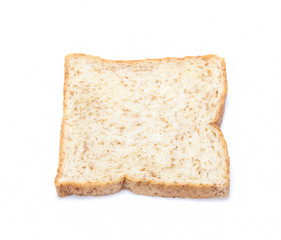 sliced bread isolated on white background