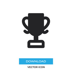 Trophy vector icon, simple sign for web site and mobile app.