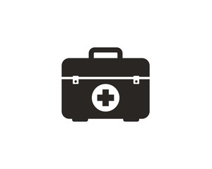Medical briefcase icon symbol vector