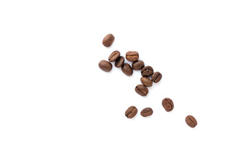 Coffee beans. Isolated on a white background.