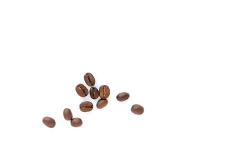 Coffee beans. Isolated on a white background.