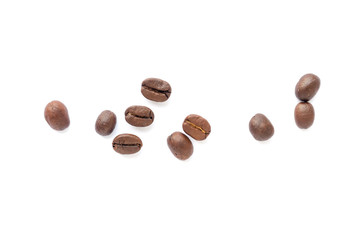 Coffee beans. Isolated on a white background.