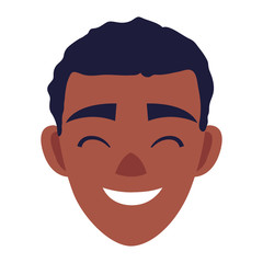 Isolated man head vector design