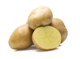 potato isolated on white background
