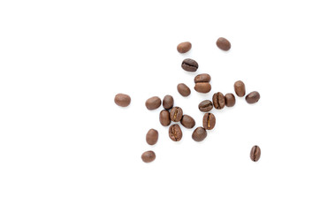 Coffee beans. Isolated on a white background.