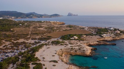 Fototapeta premium La costa de Ibiza 