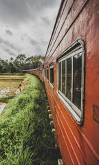 train in the mountains