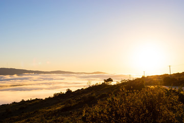 Misty Morning Sunrise in rural South Africa