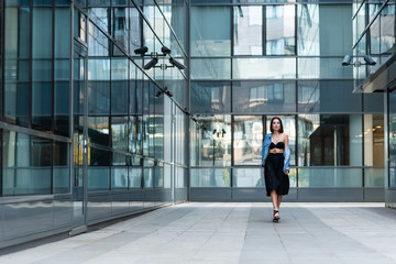 Portrait of young fashionable woman