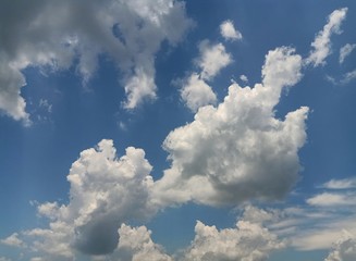 blue sky with clouds