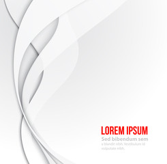 White elegant business background. Vector illustration. Minimal design