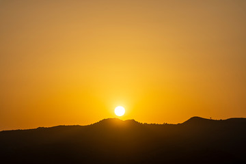 Sunset in Albufera of Valencia.