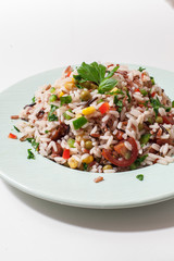 homemade rice salad