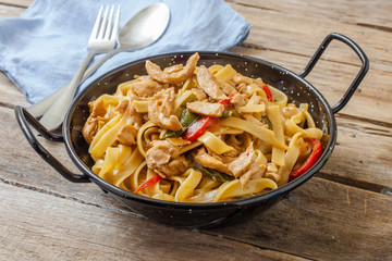 Chicken curry noodles