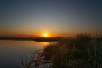 Moorland at morning sunrise