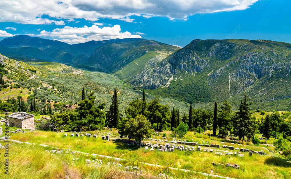 Poster Archaeological Site of Delphi in Greece