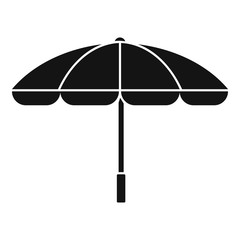 Summer beach umbrella icon. Simple illustration of summer beach umbrella vector icon for web design isolated on white background