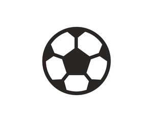 Obraz premium Football ball icon symbol vector