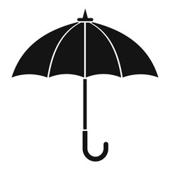 Rainy umbrella icon. Simple illustration of rainy umbrella vector icon for web design isolated on white background