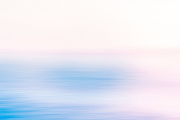 Abstract sea background, long exposure view of dreamy ocean coast in summer