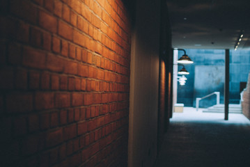 Hallway in the Holocaust Museum in Washington DC