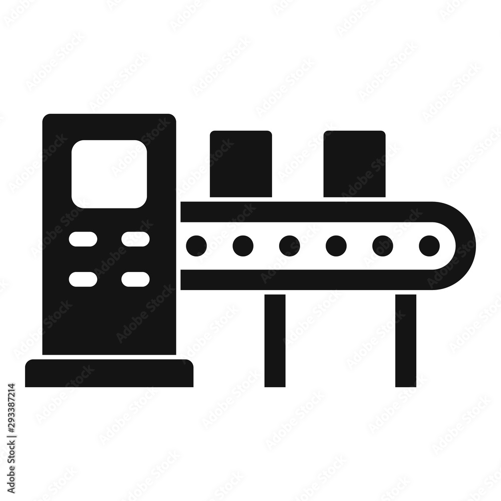 Wall mural Assembly line icon. Simple illustration of assembly line vector icon for web design isolated on white background