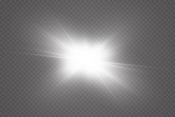 Vector transparent sunlight special lens flare light effect.