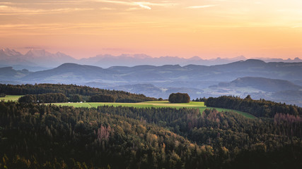 Abendrot am Hornberg