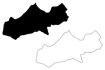 Matagalpa Department (Republic of Nicaragua, Departments of Nicaragua) map vector illustration, scribble sketch Matagalpa (NI-MT) map..