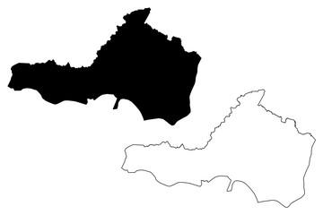 Nueva Segovia Department (Republic of Nicaragua, Departments of Nicaragua) map vector illustration, scribble sketch Nueva Segovia (NI-NS) map..