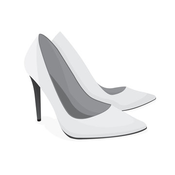 Stiletto vector draw, shoes