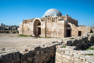Umayyad Palace at the citadel, Amman, Jordan