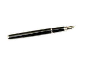 black pen isolated on white background